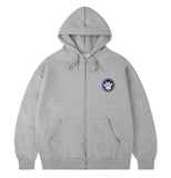 [UNISEX]Big Line Bear Smile Wappen Hood Zip-Up