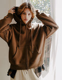 Edge Crop Hood Zip-Up