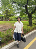 Ganz Color Matching Banding Bermuda Pants