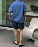 Blur Raw Banding Shorts