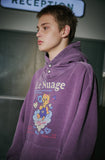 Bubble Heart Pigment Snap Hoodie
