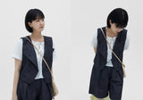 [BAONHOUSE] Poria denim button vest