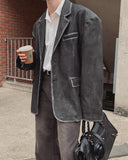 Use Vintage Leather Blazer