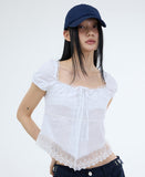 Lip lace blouse