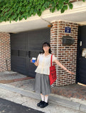 Jutti Dot Ribbon Frill Blouse