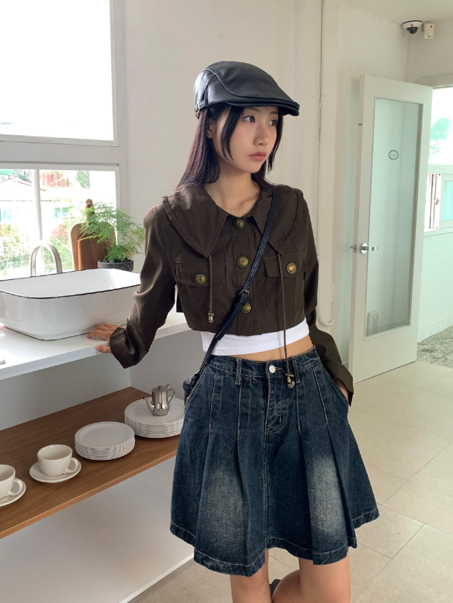 MIU MIU ビーズ装飾付きショートジャケット 36 襟取り外し可能 MIU MIU ビーズ装飾付きショートジャケット 36 襟取り外し可能