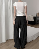 Square short-sleeved T-shirt