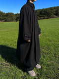 Urban oversize long balmacan coat