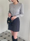 Teens Stitch A-Line Mini Skirt