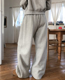 [U-BASIC] Snack Brushed Wide Training Pants