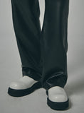 Flow Line Leather Pants Man