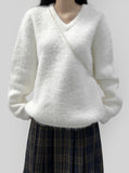 Isen Angora V-neck Knit