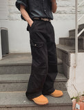 Mute Dyeing Wide Cargo Pants