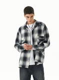 CUT OFF FLANNEL CHECK SHIRT