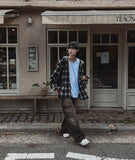 Vintage dekki washed cargo denim pants