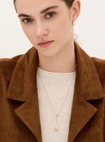 Champagne Moon Dew Drop Silver Darling Necklace