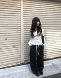 Garen Corduroy Cargo Wide Pants