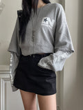 Horse cotton layered skirt pants