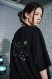 Wild Cat Embroidery Short Sleeve T-shirt