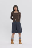 SQUARE NECK RIBBED TOP