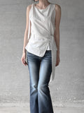 Notir Unbalanced Knot Blouse