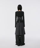 Pleats Midi Skirt