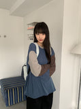 Honyu Color Matching Over Round Tee