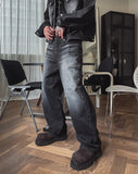 Bor Washed Wide Denim Pants