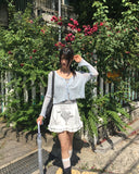 Haren Tiered Frill Banding Short Pants