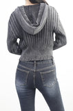 Metal Damage Hood Zip-up