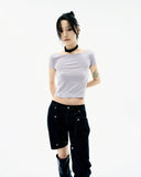 Detachable Button Denim Pants