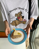 Deppu Bear Printing Short Sleeve Tee