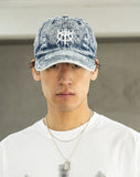 EMBLEM WASHED DYING VINTAGE BALL CAP