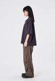 Out string glossy banding pants