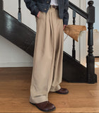 Spring Pintuck Wide Slacks