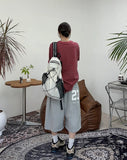 Wideney embroidered bermuda pants