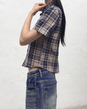 Wickle Amekazi Vintage Checkered Short-Sleeved Shirt