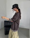 Kimi Stripe Reversible Layered Long Sleeveless