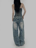 Ridi cut washed denim