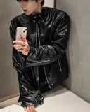 Black Up China Leather