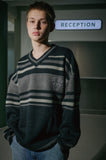 Cheese Club V-neck Knit