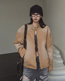 Bake Washing Cotton Biker Jacket