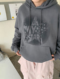 Senbo Star Printed Over Hoodie