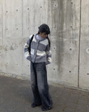 Luke Slit Stitch Black Denim Pants