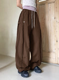 Toder Side Snap Button Nylon Two-Way Pants