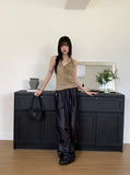 Cotyl Unfoot Wrap Shirring Draping Sleeveless