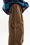 Sihora snap cargo parachute pants