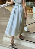 Miyan Summer Cool Shirt Long One Piece