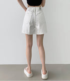 Waterproof Banding Straight Fit Cotton Shorts