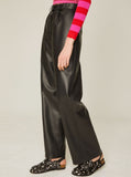 Flow Line Leather Pants Woman